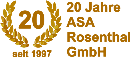 25 Jahre ASA Rosenthal GmbH und über 20 Jahre ASA Telemetriesysteme