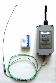 Sender TX60, Größe G2 für bis zu 4 Temperatursensoren (Pt100 / Thermoelementen) - mobiles, drahtloses Thermoelement