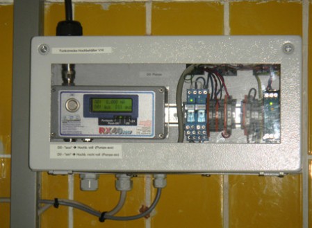 Funkübertragungs-System ASA TX40, Anwendung Wasserversorgung / Hochbehälter